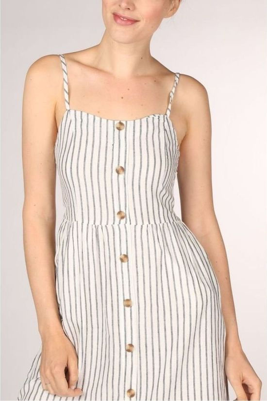 Only Robe Onlluna Strap Stripe Dnm Qy T off white/light blue