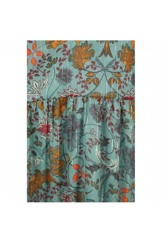 Vila Robe milosfoxglove Midi 3/4 Light Green/Ass. Flower