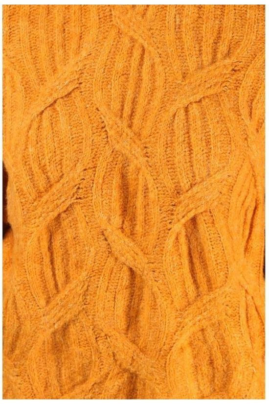 Vila Pull seven Knit O-Neck L/S dark yellow