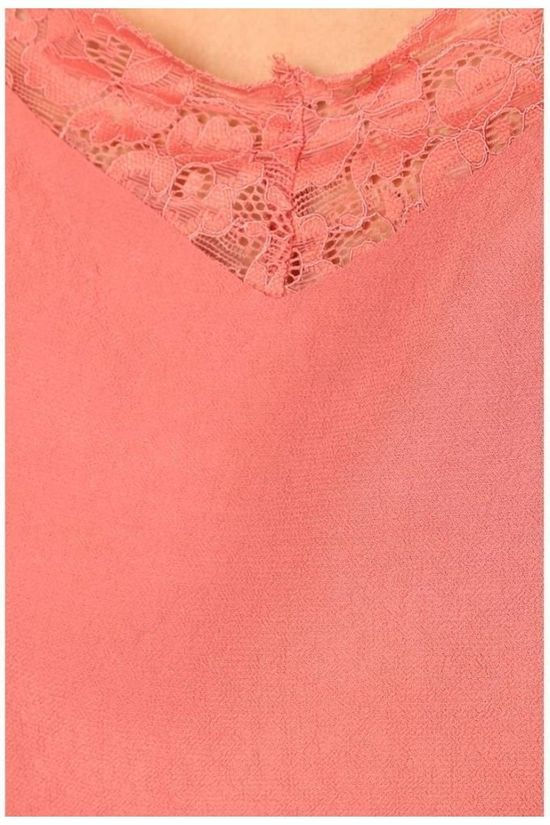 Vila Blouse Vimero Lace Singlet/Su - Noos mid red
