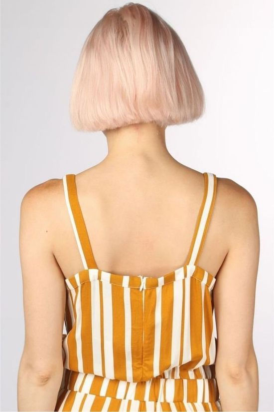 Object Jumpsuit Objjequeline S/L dark yellow/white