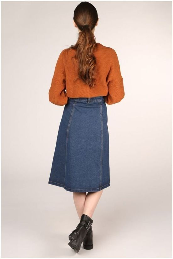 Object Jupe Sinya Hw Denim Mid Blue (Jeans)