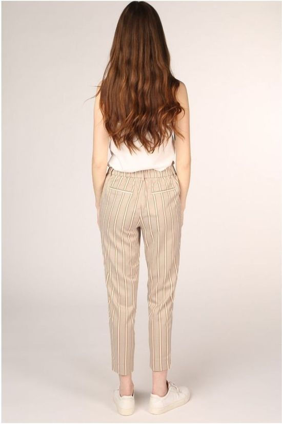 Object Broek Amanda Hw Light Grey/Camel Brown