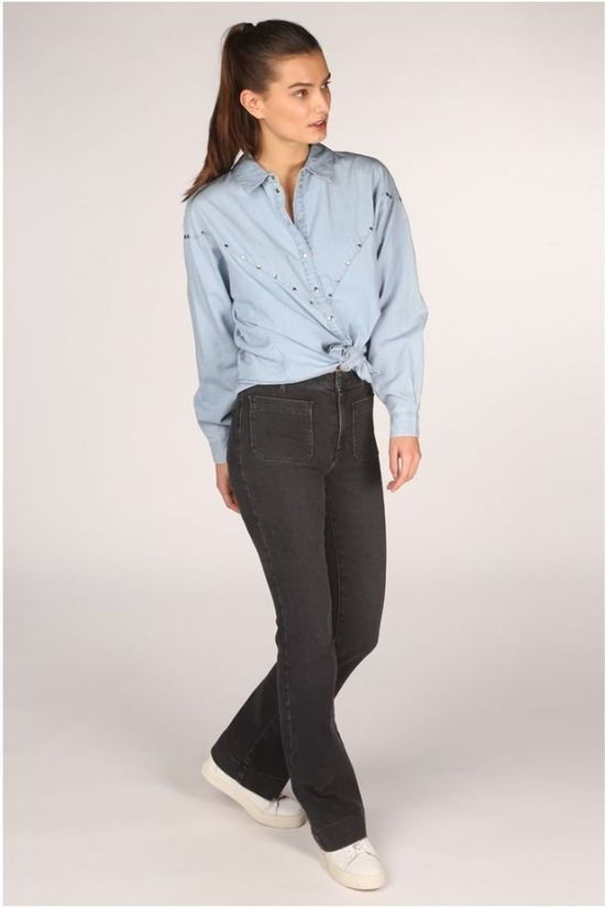 Object Hemd Daniella Ls Light Blue (Jeans)