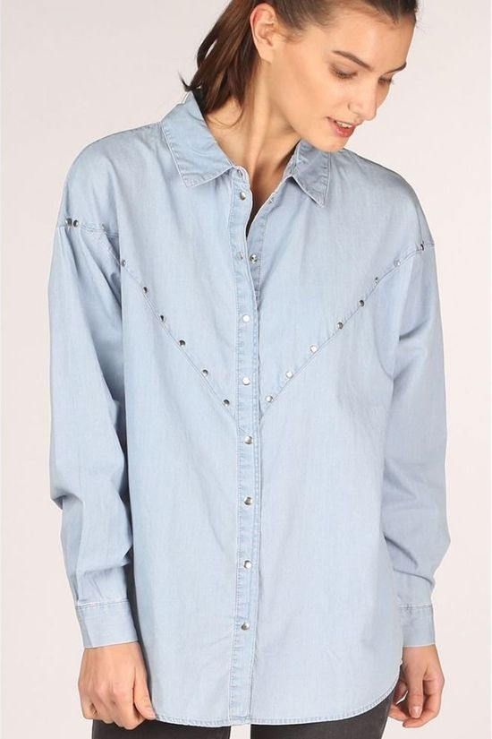 Object Hemd Daniella Ls Light Blue (Jeans)