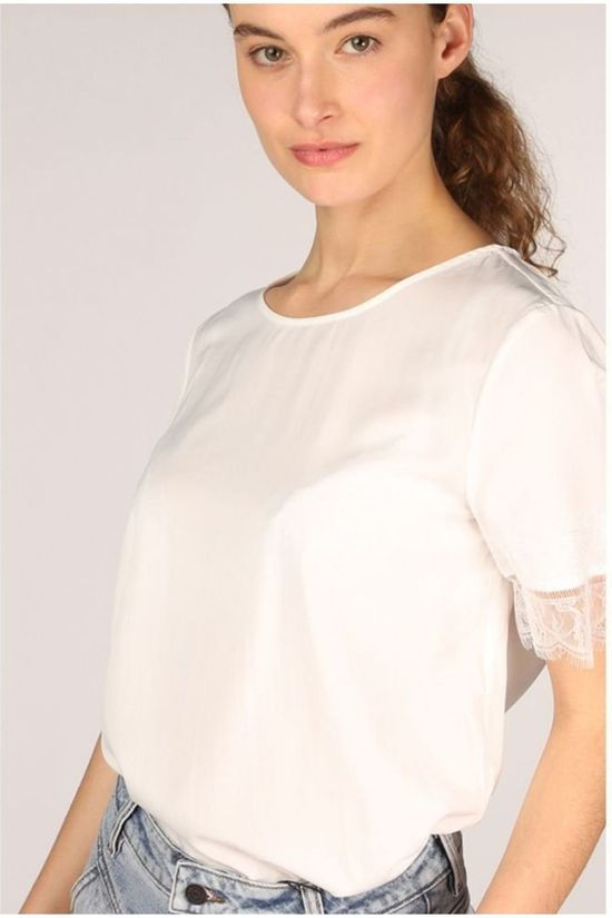 Object Blouse Eileen Sleeve Lace Noos white