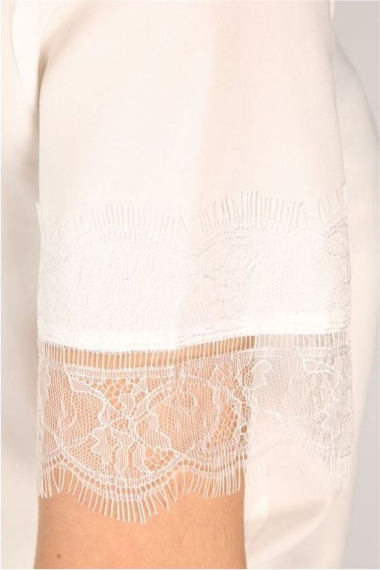 Object Blouse Eileen Sleeve Lace Noos white
