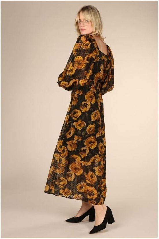 Object Robe Elodia Dark Yellow/Ass. Flower