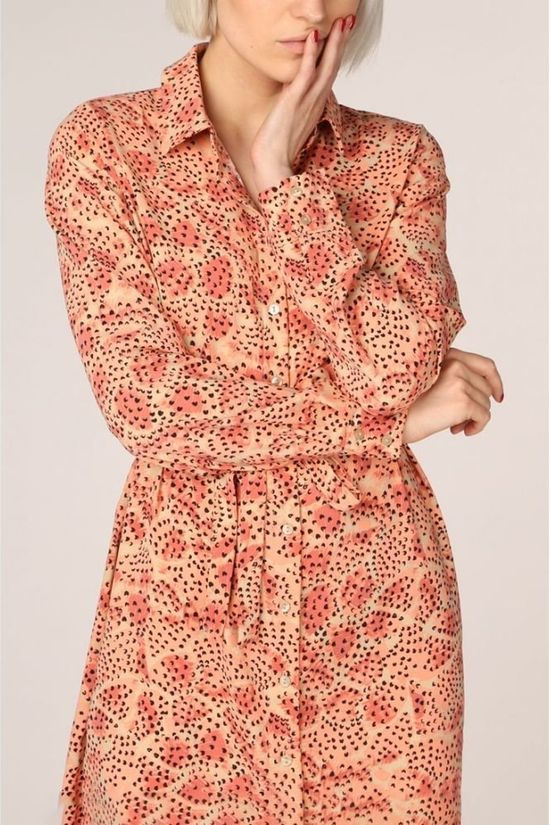 Vila Robe Vilaia Haleys L/S New /L Sand Brown/Mid Red