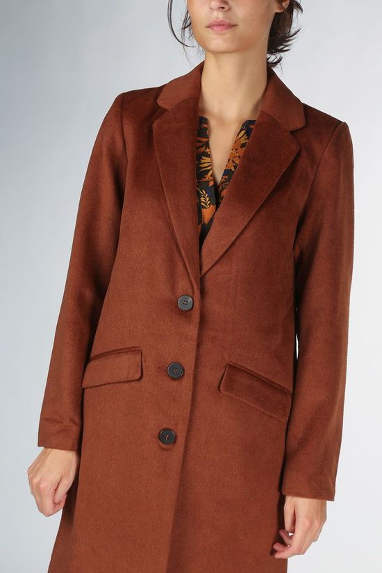 Vila Jas eovita Coat/Su - Noos dark brown