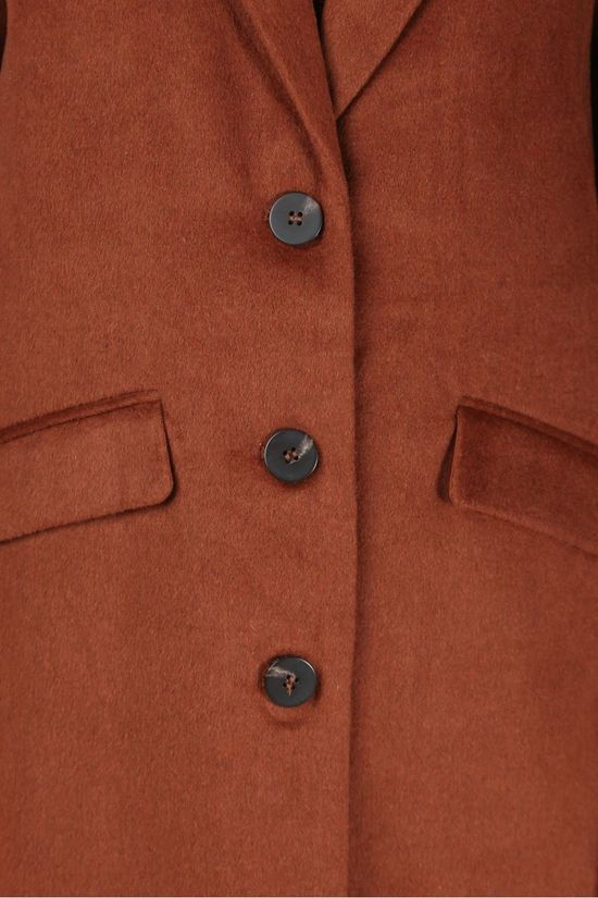 Vila Jas eovita Coat/Su - Noos dark brown