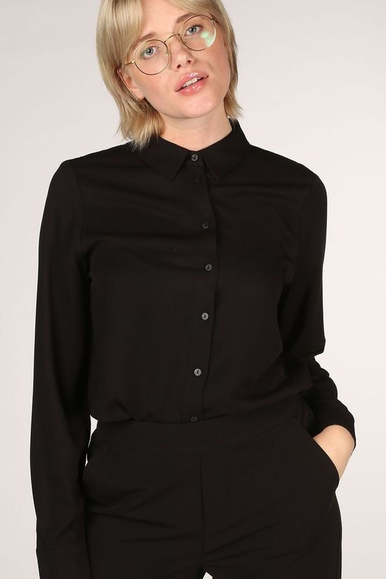 Object Chemise Baya Ls Noos Black