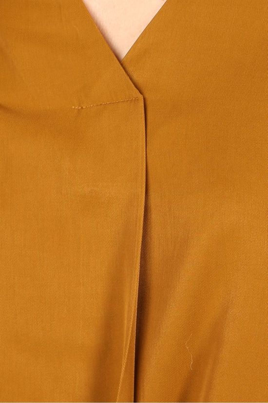 Object Blouse Eileen Ls V Neck Noos Camel Brown