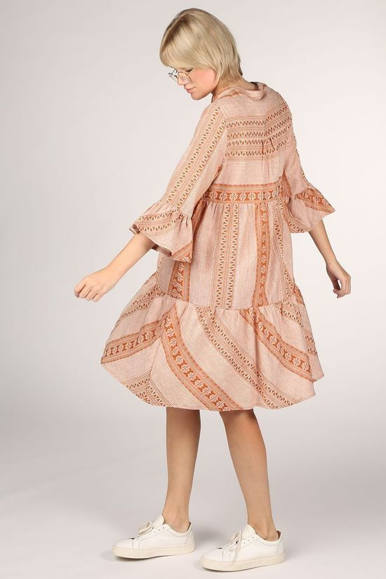 Object Robe Natacha 3/4 rust/white