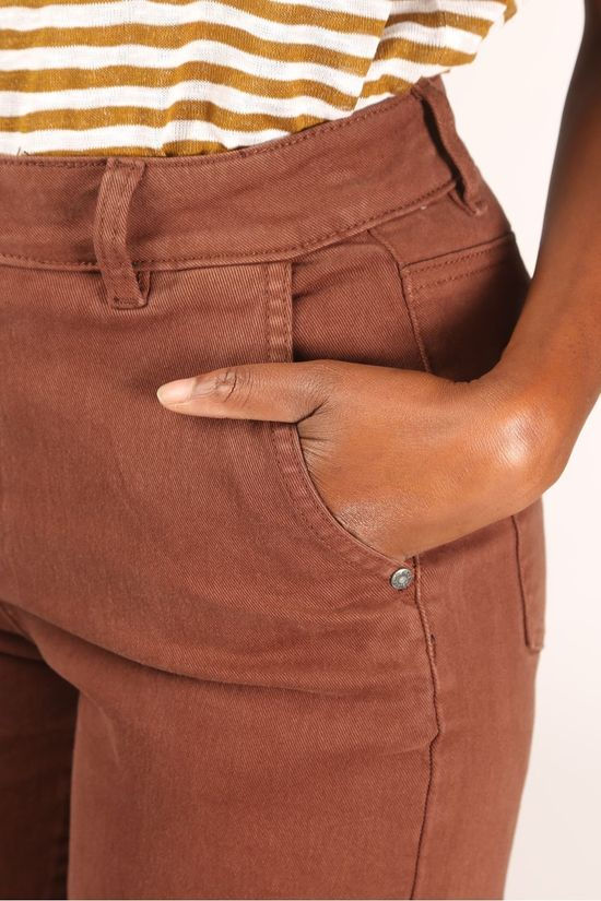 Object Jeans marina Mw Twill dark brown