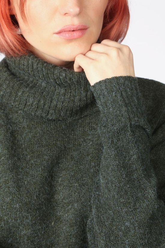 Vila Pull hanna Rollneck L/S/Su-Noos dark khaki