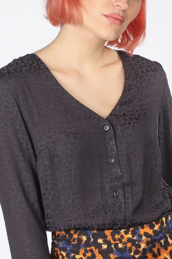 Vila Hemd necoli L/S/Su Black