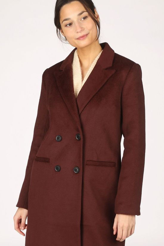 Object Manteau Lina dark brown