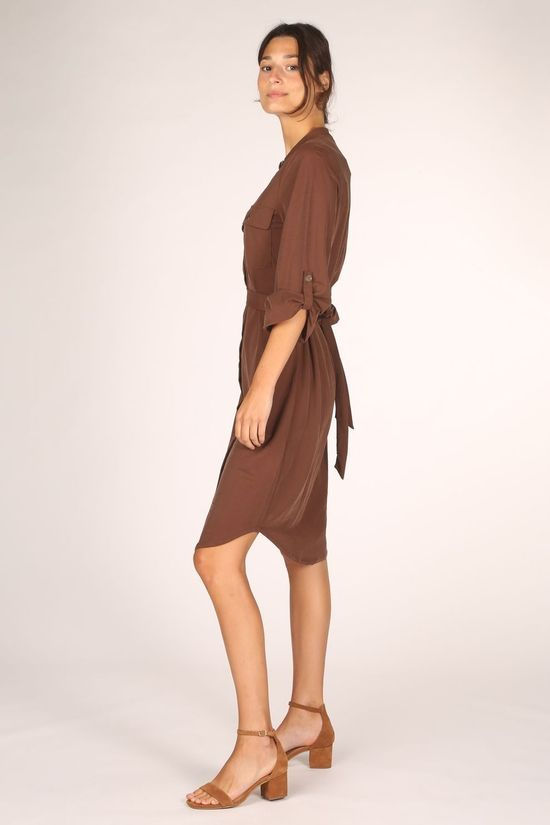 Object Robe jarrie L/S dark brown