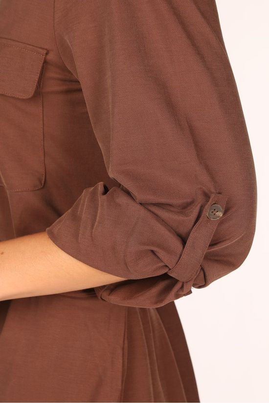 Object Robe jarrie L/S dark brown