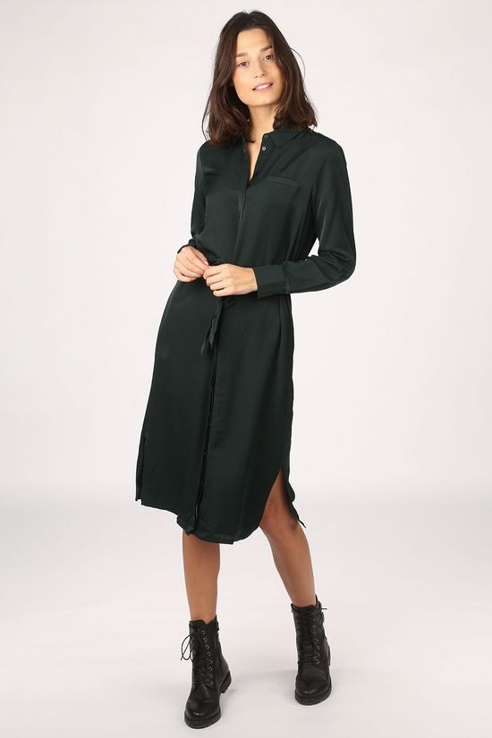 Object Robe eileen L/S Seasonal dark green