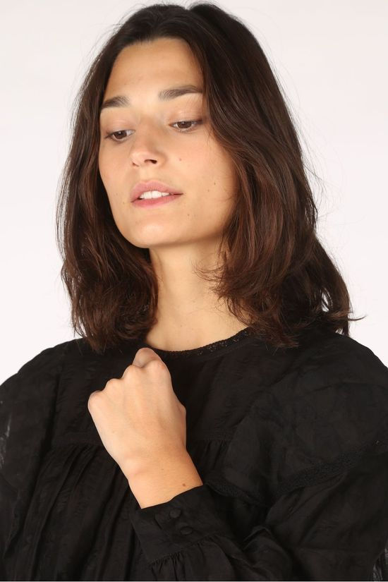Object Blouse eden L/S Black