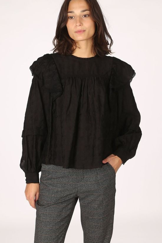 Object Blouse eden L/S Black