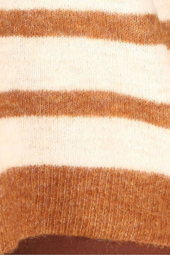 Object Pull nete L/S Seasonal Off White/Taupe