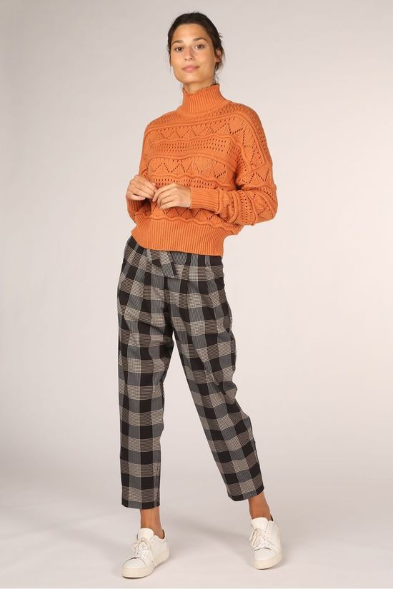 Object Pull janny L/S Orange/Mid Pink