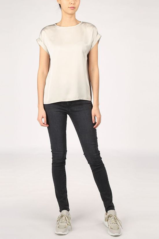 Vila T-Shirt Viellette Satin Taupe