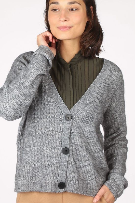 Object Cardigan holly L/S light grey