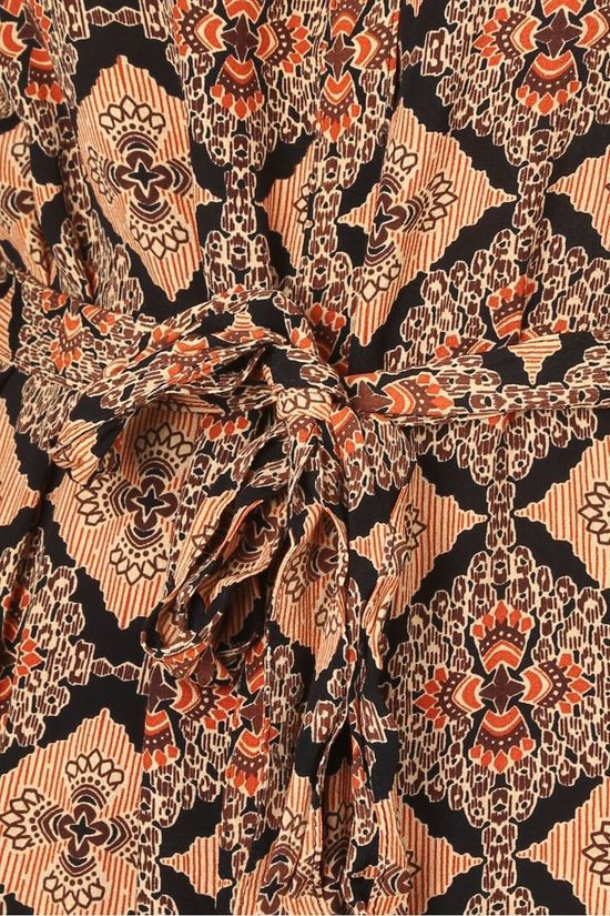Object Robe lisa L/S Black/Orange