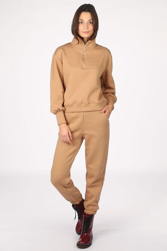 Object Pull  agnes L/S Sweat Camel Brown