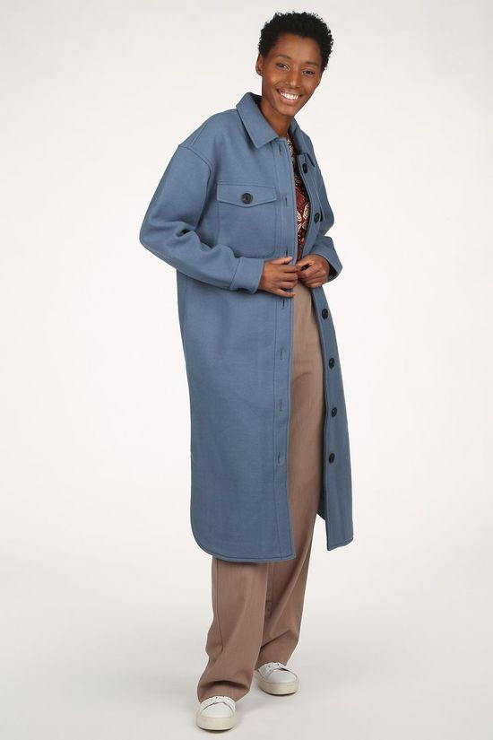 Object Manteau Objchile Jacket mid blue