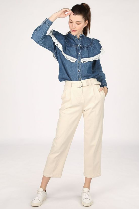 Object Chemise Objyvonne Denim mid blue