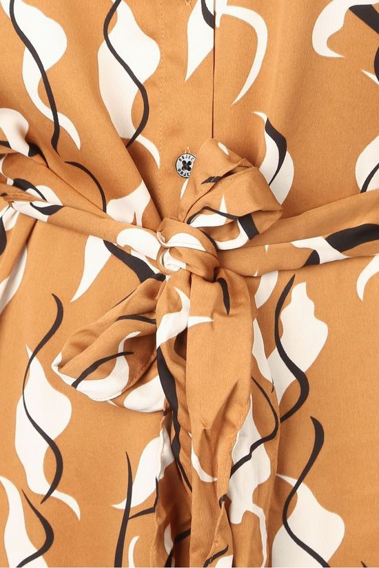 Object Robe helena 7/8 Camel Brown/Off White