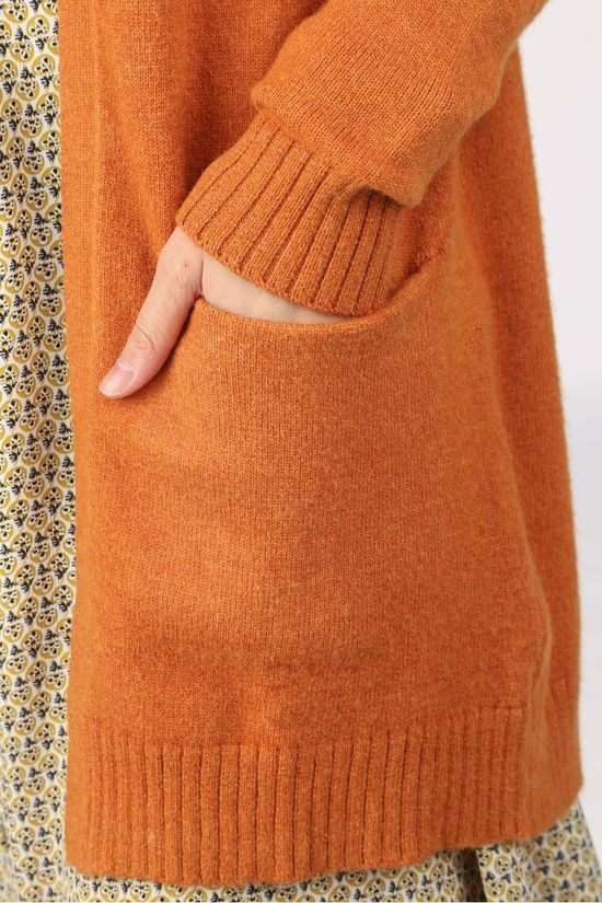 Vila Cardigan Viril Ls Open Knit brown