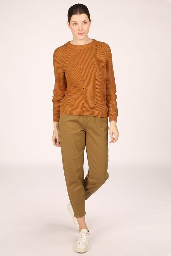 Object Trui Maya Long Sleeve Knit Noos Sand Brown