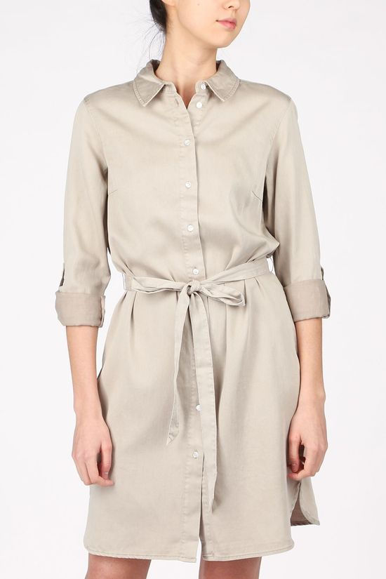 Vila Robe Vibista Denim Belt Taupe