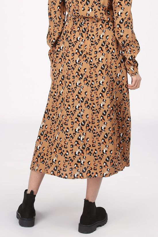 Vila Jupe Vikittie Camel Brown/Black