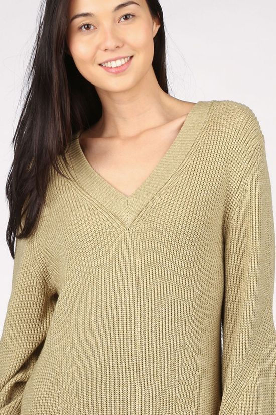 Object Jurk Objviolette L/S light khaki
