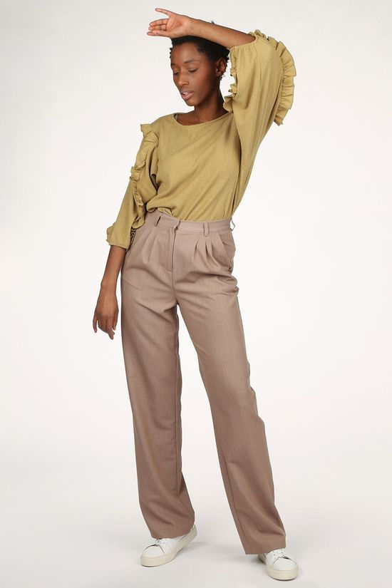 Object Blouse Objsif 3/4 mid khaki