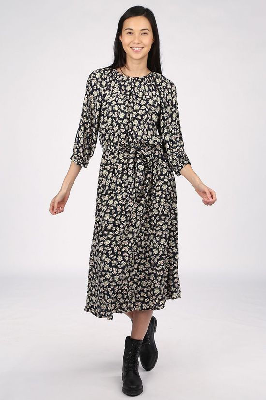 Object Robe Objanmira 3/4 Dark Blue/Ass. Flower