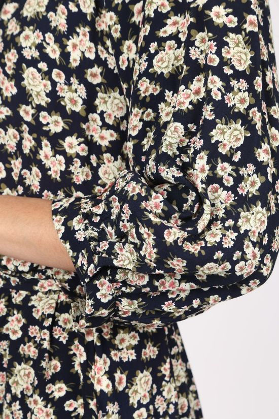 Object Robe Objanmira 3/4 Dark Blue/Ass. Flower