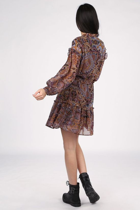 Object Jurk Objmarcin Ls Black/Assorted / Mixed