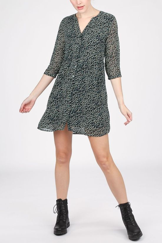 Vila Jurk Vinema 3/4 Black/Light Green