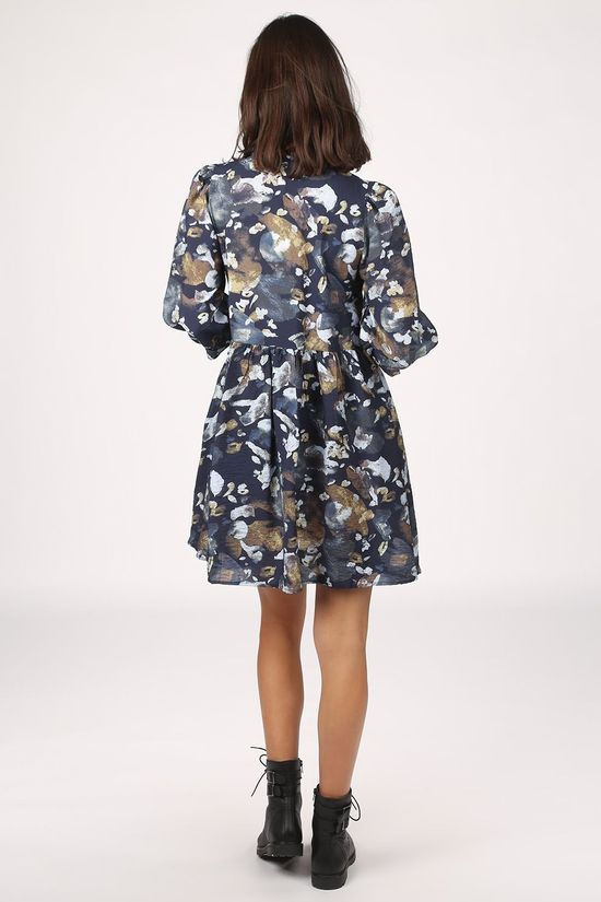 Object Robe Objgalina Dark Blue/Assorted / Mixed