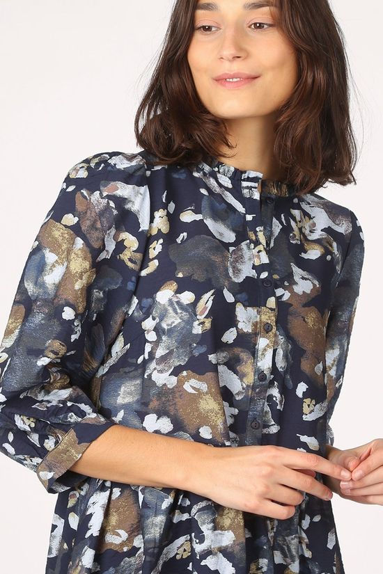 Object Robe Objgalina Dark Blue/Assorted / Mixed