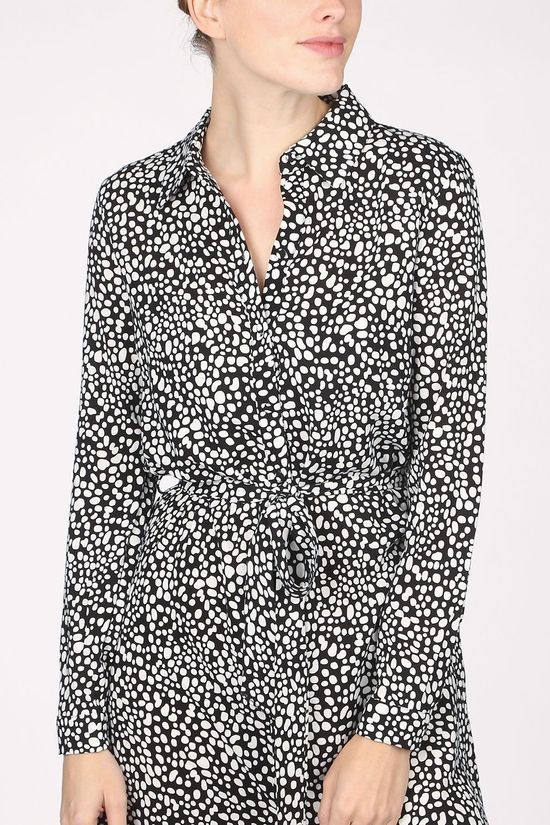 Vila Robe Vinodina Black/Off White