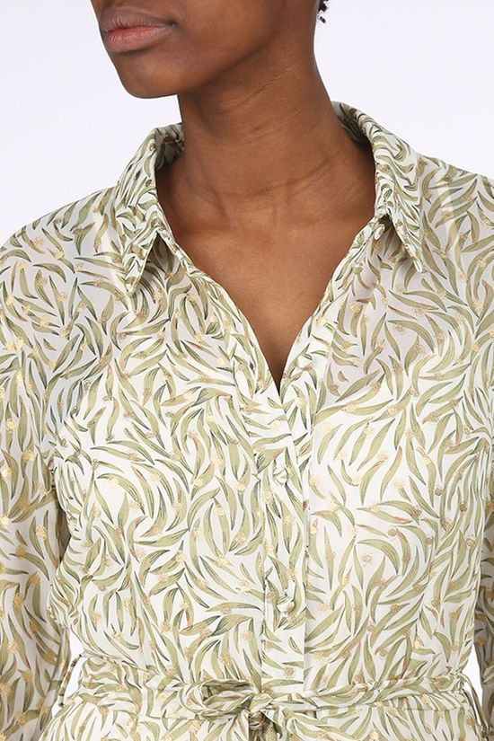 Vila Robe Vigael Medi /Rx Ecru/Light Green
